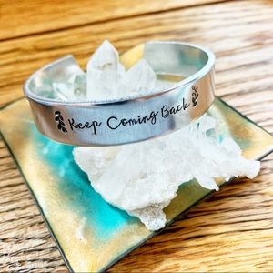 🆕 Keep Coming Back AA NA Recovery Cuff Bracelet